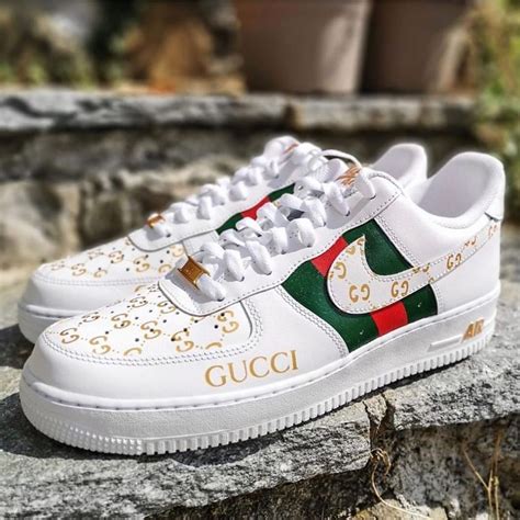 custom gucci air force ones